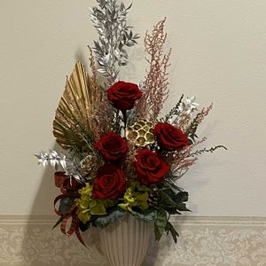 プリザーブドフラワー,プリザーブドフラワー  アレンジ,アレンジ,ネコ好き,花のある暮らしの画像