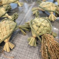 いね,お正月準備,しめ飾り,お正月飾りの画像