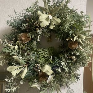 グレビレアロック,クリスマスリース,ワークショップ ,リフレッシュパーク豊浦,南半球プランツの画像