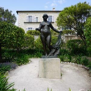 オリーブ,オリーブ,ウチワサボテン,ヤシの木,オーギュスト・ルノワールの画像