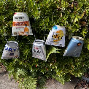 ちまちま寄せ植え,ビール缶リメイクの画像