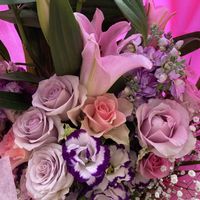 カサブランカ,カスミソウ,ストック,トルコキキョウ,いつもありがとう♡の画像