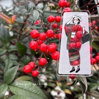 ナンテン,おうち園芸,お散歩ちゃんキーホルダー,大人の着せ替え人形*,お散歩は季節をまとっての画像