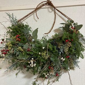 いつもありがとう♡,ガーランド, フラワーアレンジ,花日記,クリスマス月間の画像