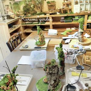箱庭,天然木,姫胡桃,ワークショップ作品,ワークショップ作品の画像