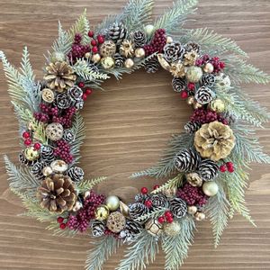 クリスマス,アレンジ,ドライフラワー,リース,癒しの画像