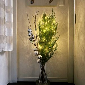 コットン,サンゴミズキ,ニオイヒバ,クリスマス,ドライフラワーの画像