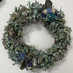ドライフラワー リース,小さな幸せ,優しい気持ち,穏やかな毎日,小さな庭の画像