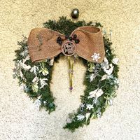 ブルーアイス,緑のある暮らし,クリスマスリース,北欧,三日月の画像