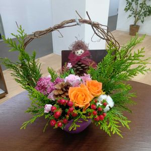 いけばな,生け花,職場に花を,職場のいけばなの画像
