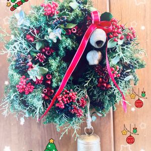 鈴,フラワーアレンジメント,赤い実,美しい,オシャレの画像