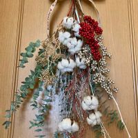 おきにいり,クリスマススワッグ,キュンキュン乙女倶楽部,手作りスワッグ,バラと夢CLUBの画像