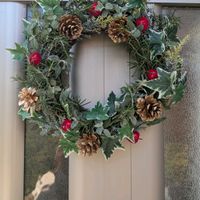 鉢植え,花のある生活,花好き倶楽部,手作りのクリスマス,玄関アプローチの画像