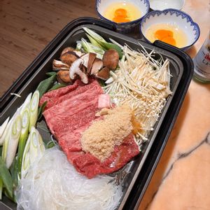 椎茸,エノキ,春雨、,葱、,生卵の画像