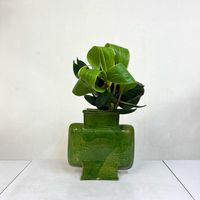 ツバキ,ドラセナ,いけばな,草月流の画像