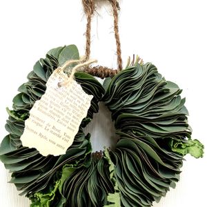 ユーカリ,ユーカリ,ユーカリリース,クリスマスリース,玄関アプローチの画像