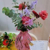 カーネーション,カーネーション,ガーベラ,ガーベラ,スイートピーの画像