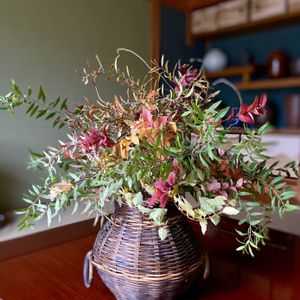 生け花,花のある暮らし,紅葉（こうよう）,短歌,平和に感謝の画像