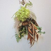 寄せ植え,ドライフラワー,ハンドメイド,手作り,スワッグの画像
