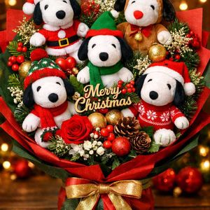 ブーケ,スヌーピー,クリスマス月間,AIチャレンジの画像