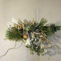 バンクシア,お花と暮らす,2026しめ縄作成,ヘアピンバンクシア植えてて良かった,オージーでしめ縄の画像