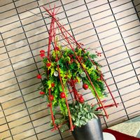 クリスマス,リース,ハンドメイド,手作り,寄植えの画像