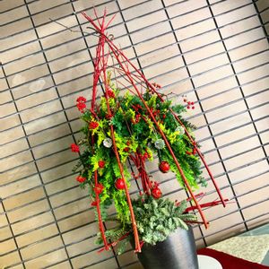 クリスマス,リース,ハンドメイド,手作り,寄植えの画像