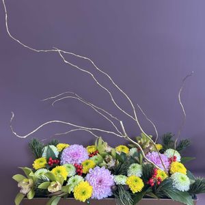 ピンポンマム,フラワーアレンジメント,花のある暮らし,ジャングル化計画,おうち園芸の画像