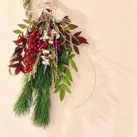 ナンテン,マツ,南天,ナンキンハゼ,ハンドメイドの画像