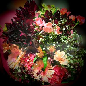 薔薇,ダリア 黒蝶,いい香り,花束,花のある暮らしの画像