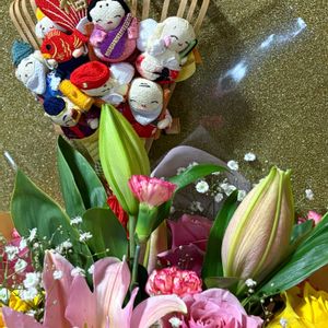 七福神,正月,花束,２０２０年５月同期,能登半島の復興を願いますの画像