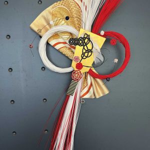 手作り,お正月飾り,水引き,手づくりお正月飾りの画像