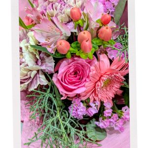 花束,誕生日プレゼント,ピンク❤︎ピンクの画像