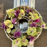 アルストロメリア,アルストロメリア,ドラセナ,ネコヤナギ,葉牡丹の画像