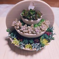 セダム,多肉植物,多肉植物寄せ植え,ファウンテン鉢,サンマムワークスさんの画像