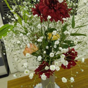 アスター,カーネーション,ガーベラ,かすみ草,ホープ札幌教会の画像