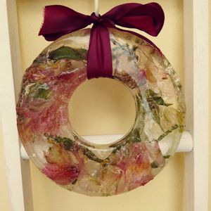 アリストロメリア,手作り,北海道,手作りリース,氷のリースの画像