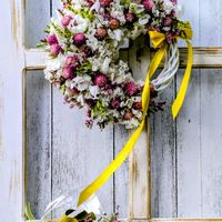 花のある暮らし,ドライフラワー リース,HTC,WEEKEND FLOWER,小さいものクラブの画像