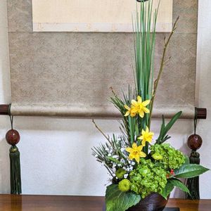 アレンジ,花のある暮らし,季節を楽しむ,和室の画像