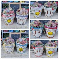 ハンドメイド,リメ鉢,手作り,リメイク,メルカリの画像