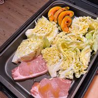 キャベツ,カボチャレンチン,豚ロースカツ用、の画像