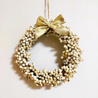 ナンキンハゼの実,リース,備忘録,植物美,玄関の画像