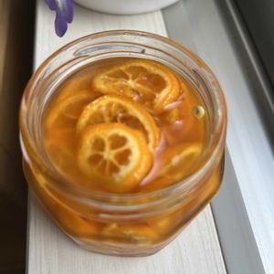 キンカン,金柑　蜂蜜漬け,手作り,楽しみ〜,癒しのひと時の画像