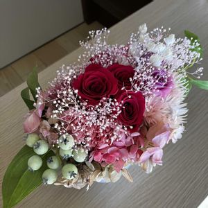 薔薇,プリザーブドフラワー,アレンジ,花のある暮らしの画像