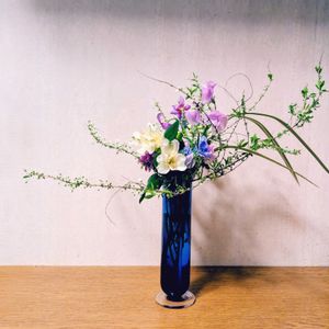 アルストロメリア,スイートピー,ブルースター,マトリカリア,ユキヤナギの画像