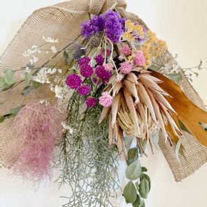 スターチス,ユーカリ,スモーク・ツリー,プロティア,千日紅（せんにちこう）の画像