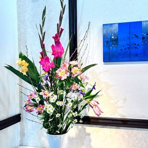 アルストロメリア,グラジオラス,スイートピー,スイートピー,チューリップの画像