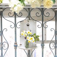 スイセン,ラベンダー,アンティーク,アンティーク雑貨,バラのある暮らしの画像