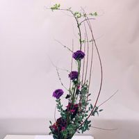アルストロメリア,ユキヤナギ,フラワーアレンジ,フラワーアレンジメント,花のある暮らしの画像