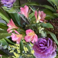 アルストロメリア,スターチス,葉牡丹,今日の１枚,花のあるくらしの画像